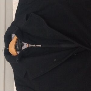 Kenneth Roberts Platinum XL Black Wool Blend Winter Pea Coat
